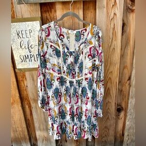 Paisley Print Women's Dress